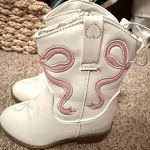 Pink Bow Boots
